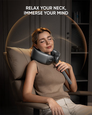 Bluvol Nest 10 Ultra Cordless Heated Neck Massager-Grey