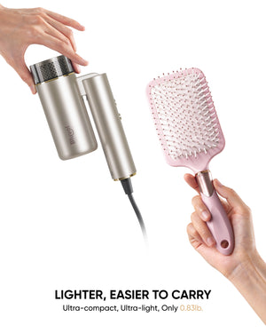 Bluvol T10 Apex Foldable Travel Hair Dryer-Midnight