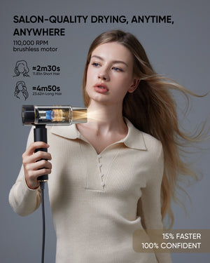 T10 Apex Professional Mini Hair Dryer-Black
