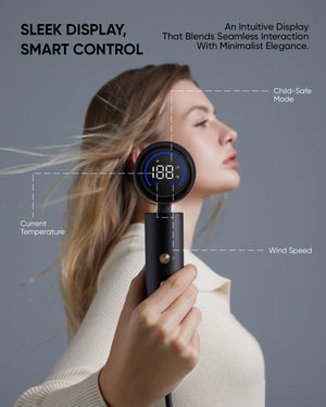 T10 Apex Professional Mini Hair Dryer-Black