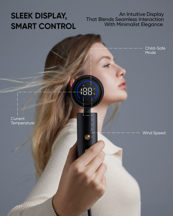 T10 Apex Professional Mini Hair Dryer-Black