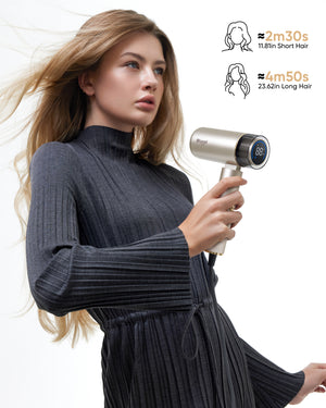 Bluvol T10 Apex Foldable Travel Hair Dryer-Midnight