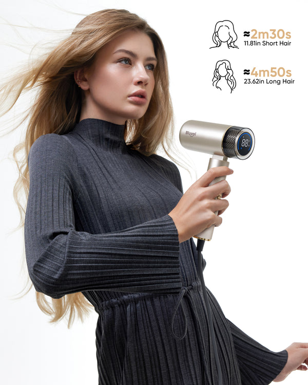 Bluvol T10 Apex Foldable Travel Hair Dryer-Midnight