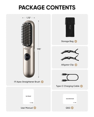 Bluvol I11 Apex Cordless Straightening Comb